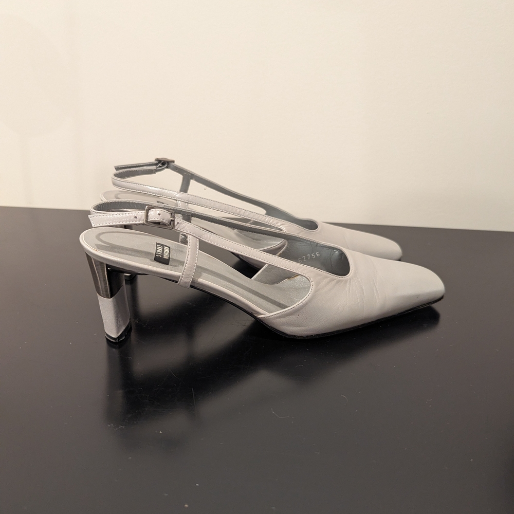 Stuart Weitzman Gray Slingback Heels